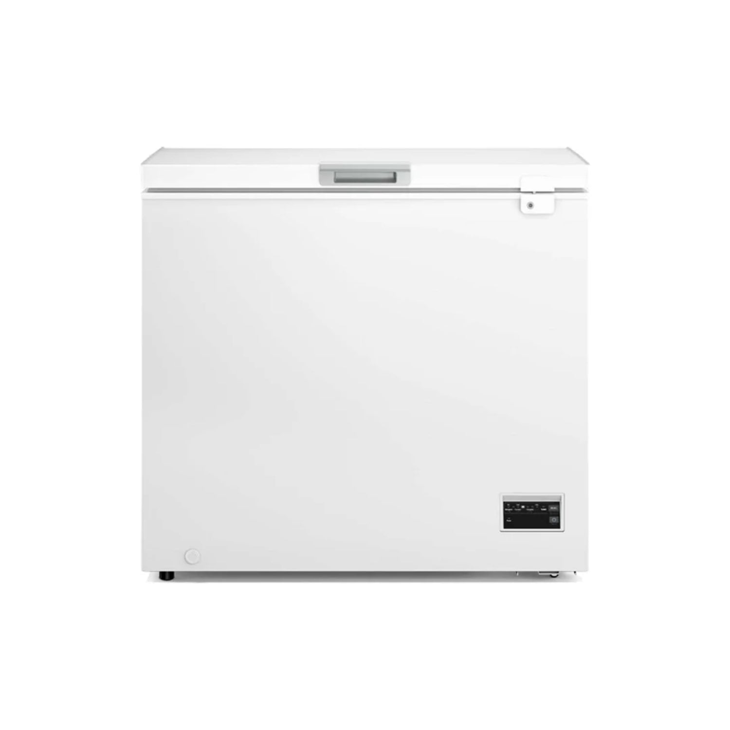 Congelador Frigidaire blanco frente, ideal para almacenamiento de alimentos